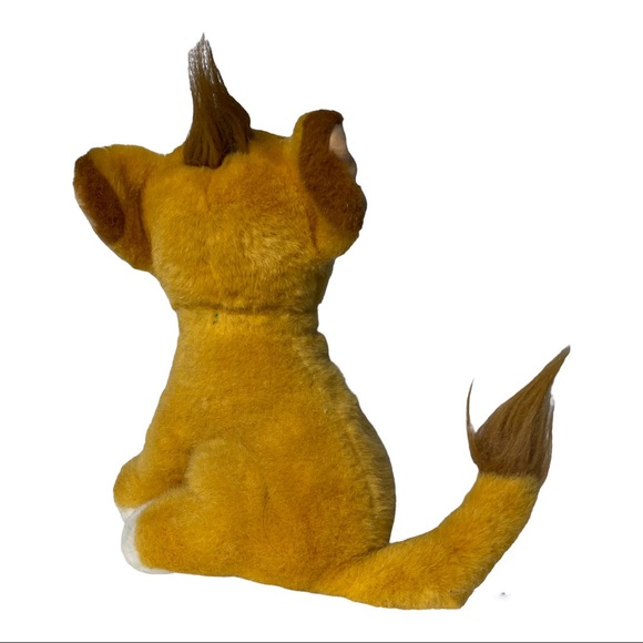 Vintage Disney Purring Simba Cub 10” Plush The Lion King Purrs 1993 Mattel - Picture 3 of 8